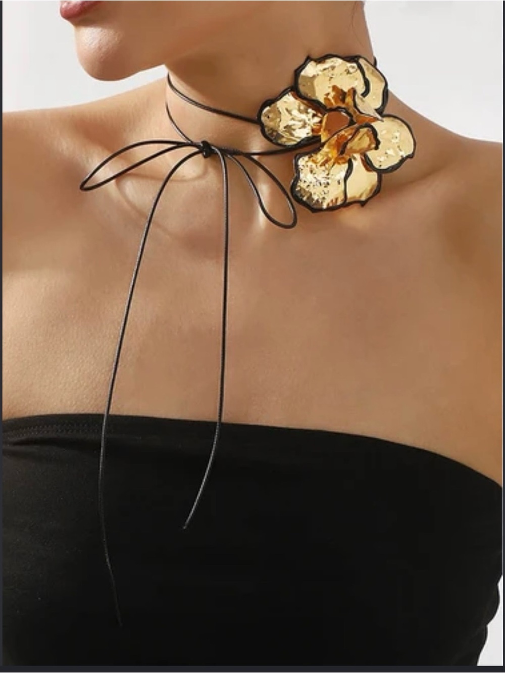 Zara Gold 3D Flower Neckless/belt